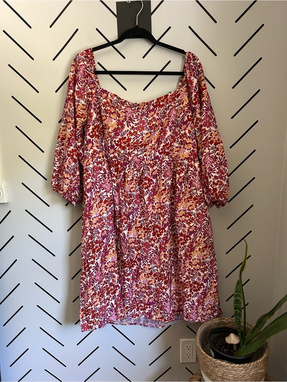 Gilli floral print long sleeve dress